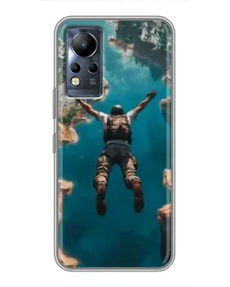 Чехол для Infinix Note 11 Pro с картинкой «PUBG — свободное падение»