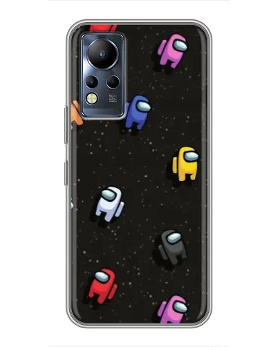 Чехол для Infinix Note 11 Pro с картинкой «Космический паттерн Among Us»