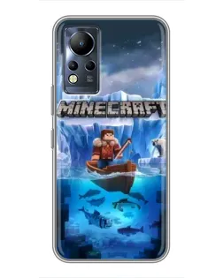 Чехол для Infinix Note 11 Pro с картинкой «Minecraft ледяной мир»
