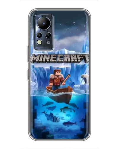 Чехол для Infinix Note 11 Pro с картинкой «Minecraft ледяной мир»