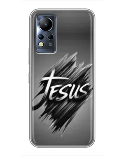 Чехол для Infinix Note 11 Pro с картинкой «Надпись Jesus Graffiti»