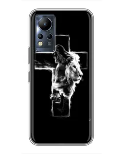 Чохол для Infinix Note 11 Pro з картинкою «Сяючий хрест Jesus»