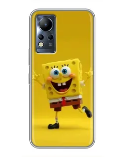 Чехол для Infinix Note 11 Pro с картинкой «Позитивный Губка Боб»