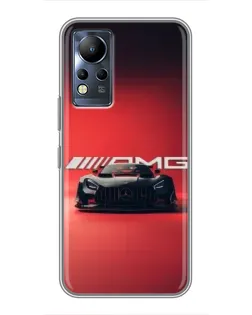 Чехол для Infinix Note 11 Pro с картинкой «Mercedes AMG — красная линия»