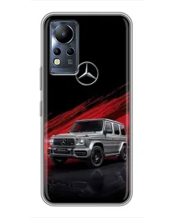 Чехол для Infinix Note 11 Pro с картинкой «Mercedes G-Class красный»