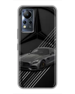 Чехол для Infinix Note 11 Pro с картинкой «Mercedes AMG — графика»