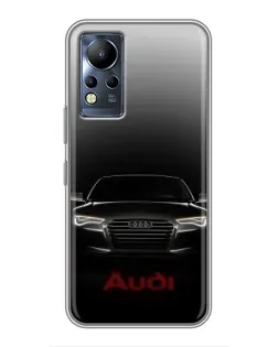 Чехол для Infinix Note 11 Pro с картинкой «Audi — градиентный контур»