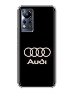 Чехол для Infinix Note 11 Pro с картинкой «Audi — золотой логотип»