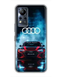 Чехол для Infinix Note 11 Pro с картинкой «Audi Sport — неон»