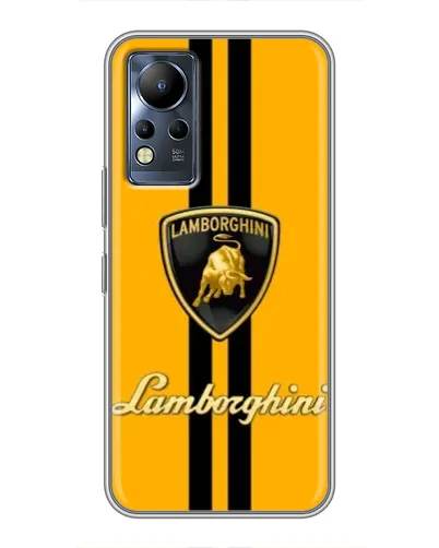Чехол для Infinix Note 11 Pro с картинкой «Lamborghini Stripe желтый»