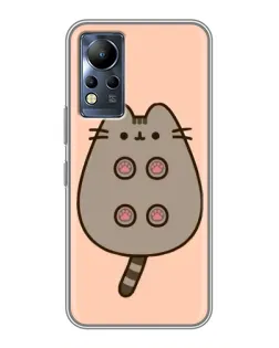 Чехол для Infinix Note 11 Pro с картинкой «Пушин пузиком кверху»