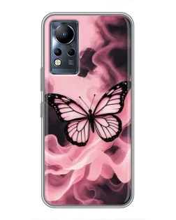 Чохол для Infinix Note 11 Pro з картинкою «Метелик у диму»