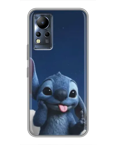 Чехол для Infinix Note 11 Pro с картинкой «Стич в облаках»