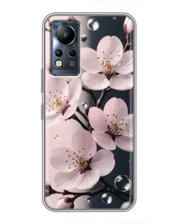 Чехол для Infinix Note 11 Pro с картинкой «Нежная сакура и капли» Чехол для Infinix Note 11 Pro с картинкой «Нежная сакура и капли»
