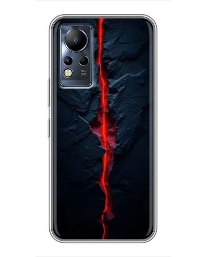 Чохол для Infinix Note 11 Pro з картинкою «Червона лавова тріщина»