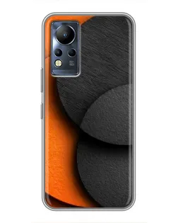Чохол для Infinix Note 11 Pro з картинкою «Геометрія помаранчевих кіл»