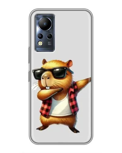 Чехол для Infinix Note 11 Pro с картинкой «Капибара рэпер даб»
