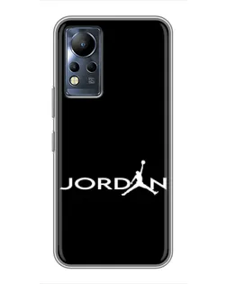 Чехол для Infinix Note 11 с картинкой «Jordan White Logo»