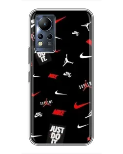 Чехол для Infinix Note 11 с картинкой «Nike Mix Pattern»