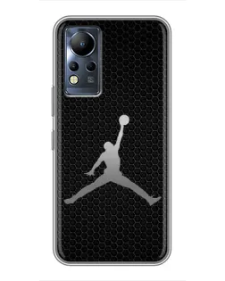 Чехол для Infinix Note 11 с картинкой «Jordan Dark Carbon»