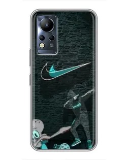 Чохол для Infinix Note 11 з картинкою «Спортивний арт Nike»
