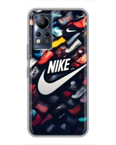 Чохол для Infinix Note 11 з картинкою «Колекція кросівок Nike»