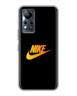 Чохол для Infinix Note 11 з картинкою «Золотий логотип Nike»