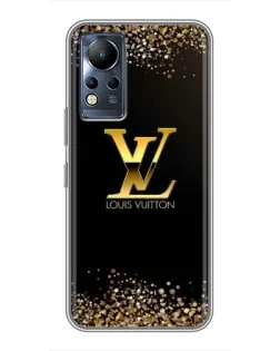 Чохол для Infinix Note 11 з картинкою «LV — золоті іскри»