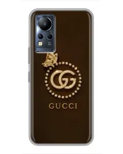 Чохол для Infinix Note 11 з картинкою «Gucci — золотий метелик»