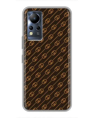 Чохол для Infinix Note 11 з картинкою «Gucci — золоті діагоналі»