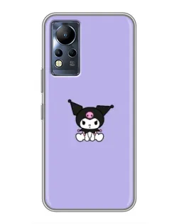 Чохол для Infinix Note 11 з картинкою «Kuromi — фіолетовий мінімалізм»