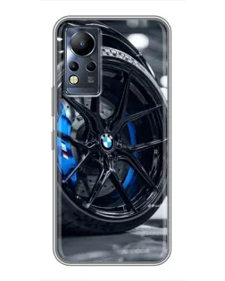 Чехол для Infinix Note 11 с картинкой «Колесо BMW вблизи»
