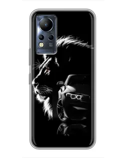 Чехол для Infinix Note 11 с картинкой «BMW и лев»
