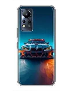 Чехол для Infinix Note 11 с картинкой «BMW — огни неона» Чехол для Infinix Note 11 с картинкой «BMW — огни неона»