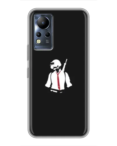 Чохол для Infinix Note 11 з картинкою «PUBG — силует воїна»