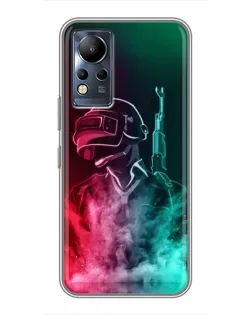 Чохол для Infinix Note 11 з картинкою «PUBG — вогняний воїн»