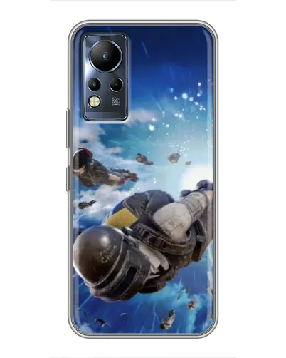 Чохол для Infinix Note 11 з картинкою «Десант PUBG — стрибок»