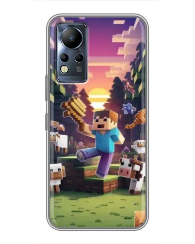 Чохол для Infinix Note 11 з картинкою «Стів на фермі» Чохол для Infinix Note 11 з картинкою «Стів на фермі»