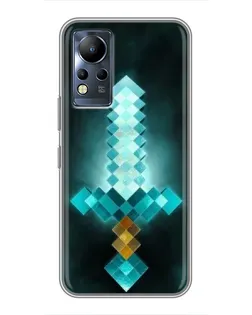 Чохол для Infinix Note 11 з картинкою «Алмазний меч неон»