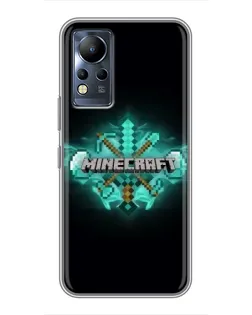 Чохол для Infinix Note 11 з картинкою «Minecraft Diamond лого»