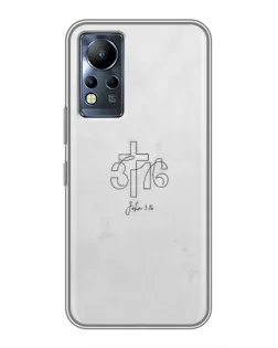 Чохол для Infinix Note 11 з картинкою «Івана 3:16 Хрест»