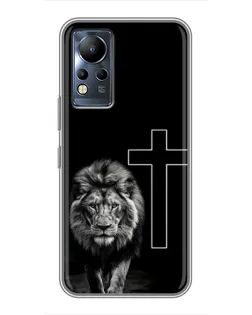 Чохол для Infinix Note 11 з картинкою «Лев та Хрест»