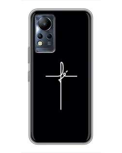 Чехол для Infinix Note 11 с картинкой «Тонкий крест»