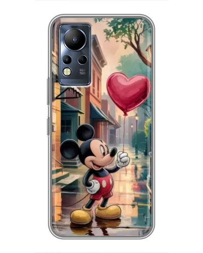 Чохол для Infinix Note 11 з картинкою «Міккі та кулька-серце»