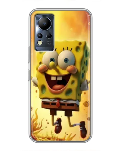 Чохол для Infinix Note 11 з картинкою «Губка Боб стрибає»