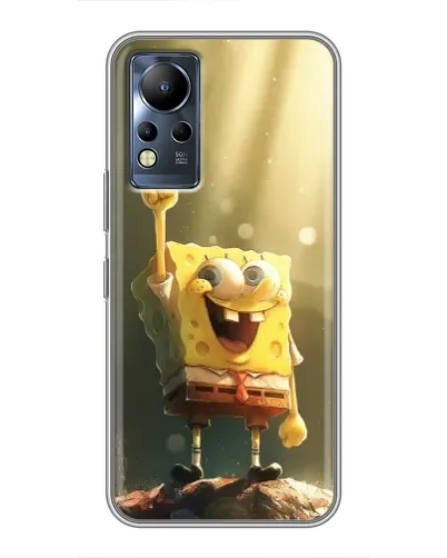 Чохол для Infinix Note 11 з картинкою «Сяючий Спанч Боб»