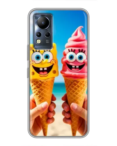 Чохол для Infinix Note 11 з картинкою «Спанч Боб морозиво»