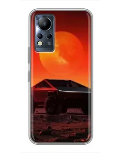Чохол для Infinix Note 11 з картинкою «Cybertruck на Марсі»