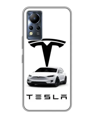 Чохол для Infinix Note 11 з картинкою «Tesla White Style»