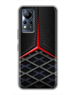 Чехол для Infinix Note 11 с картинкой «Mercedes Carbon Grid»